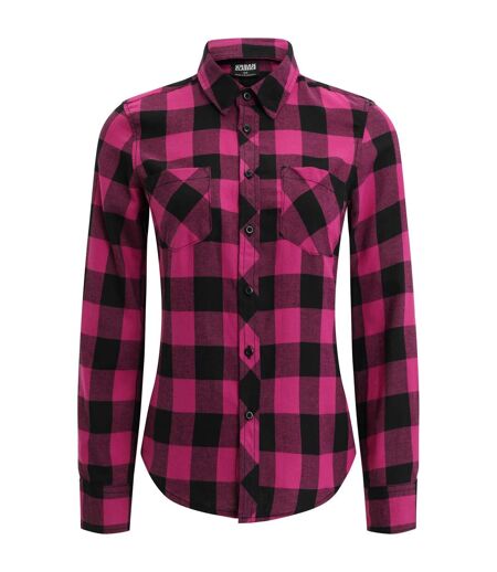 Chemisier Motif/style À Carreaux Femme Violet Pâle Noir Urban Classics