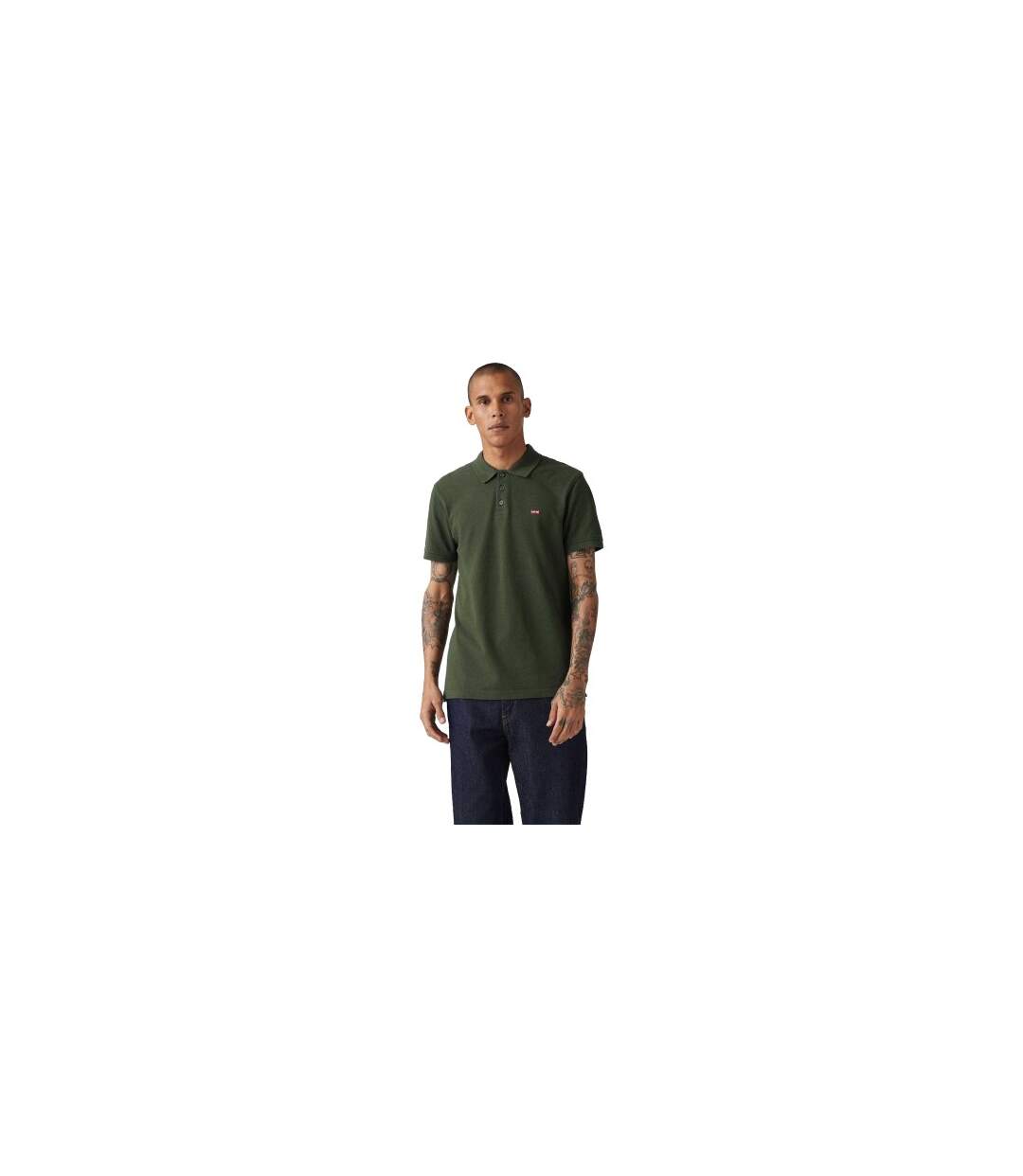Mens Housemark Polo Shirt Kombu Green Levis-1