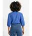 Chemisier long coton brodé manches 3/4-2