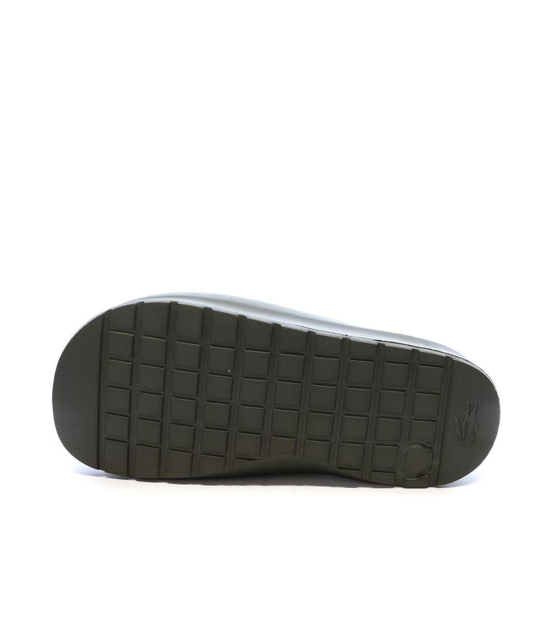 Claquettes kaki lacoste serve slide 2.0-2