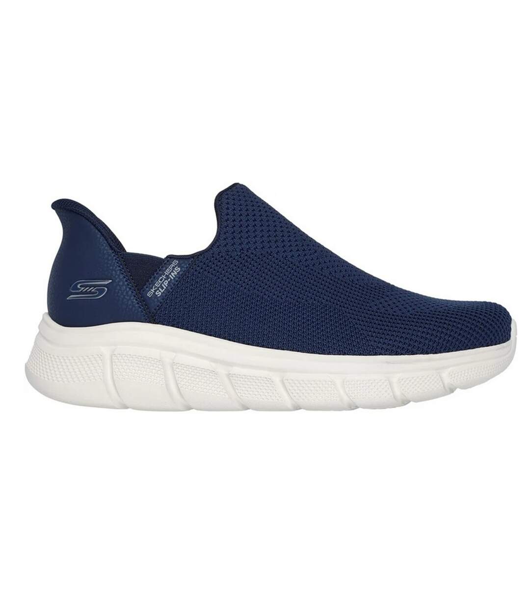 Mens Bobs B Flex Resilient Trainers Navy Skechers-3