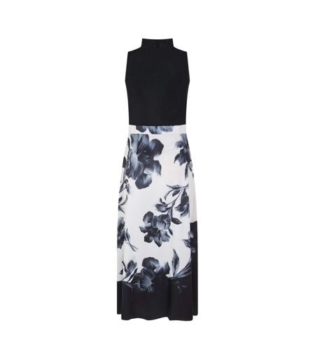 Womens/ladies Printed Mesh Top Black Ted Baker