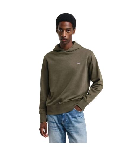 Sweat À Capuche Archive Shield Homme Vert Gant