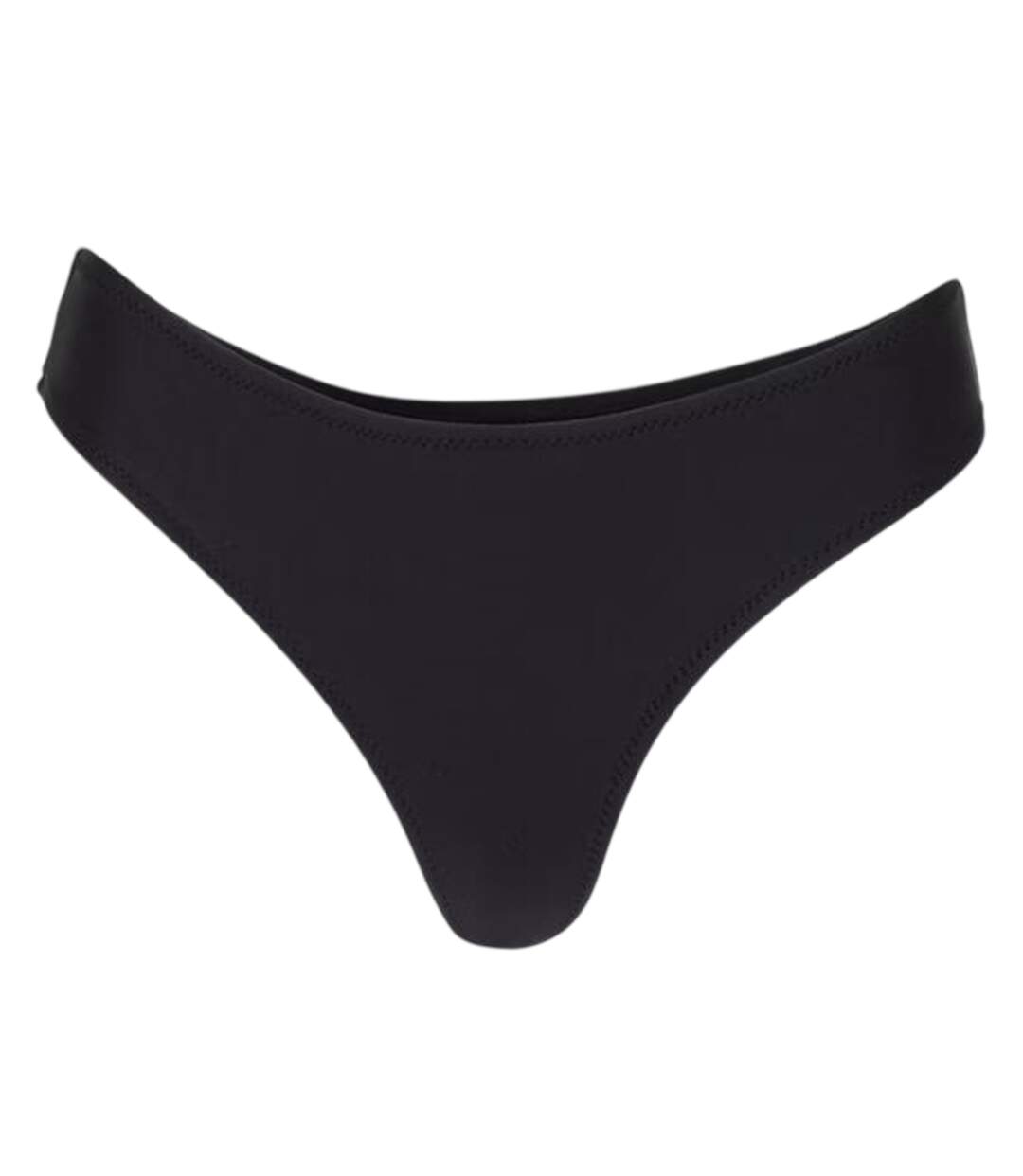 Womens/ladies Mid Rise Bikini Bottoms Black Brave Soul-2