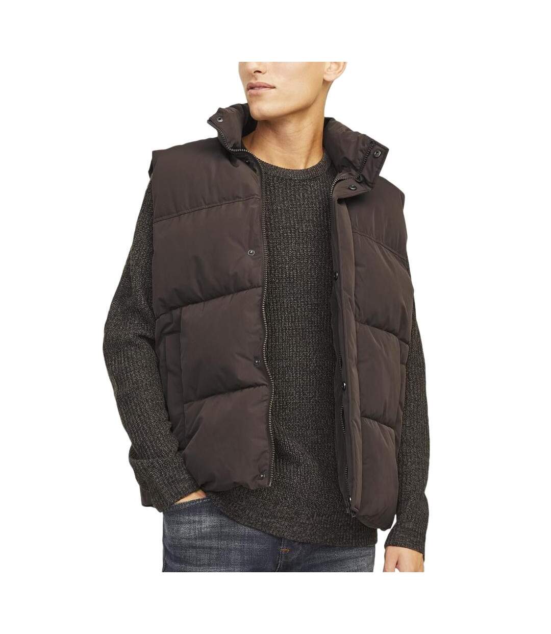 Doudoune Sans Manche Marron Homme Jack & Jones Bradley - L-1