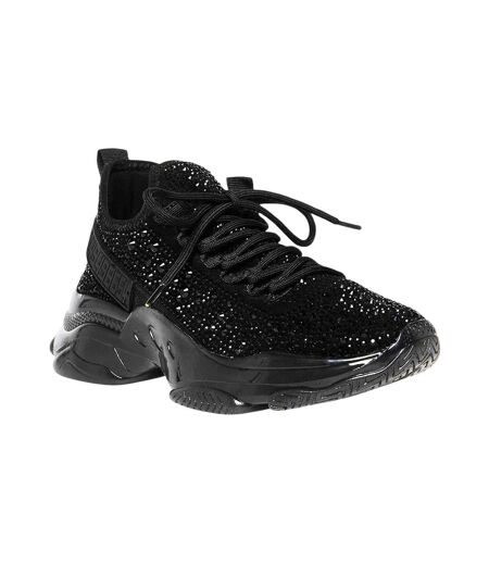 Baskets Motif/style Embelli Maxima-r Femme Noir Steve Madden