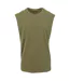 T-shirt Sans Manches Style Uni Homme Olive New Morning Studios-1