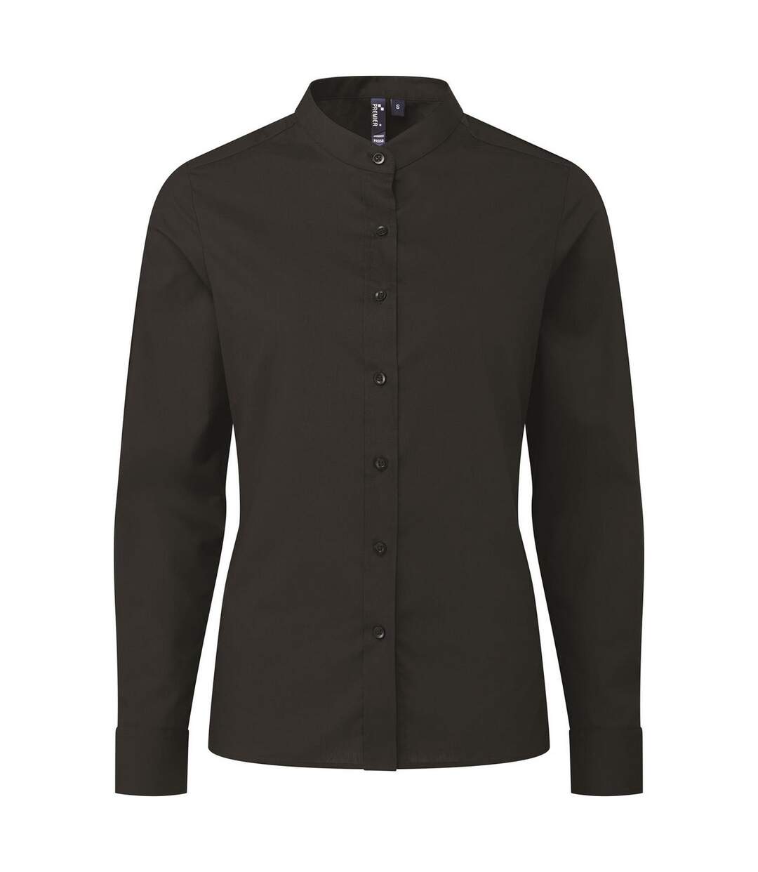 Chemisier Grandad Femme Noir Premier-1
