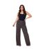 Womens/ladies Lurex Geometric High Rise Wide Leg Trousers Gold Silver Be You-1