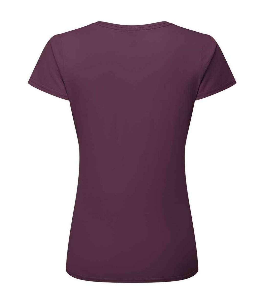 T-shirt Ajusté Femmes Violet Foncé Fruit Of The Loom-1