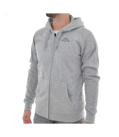 Sweat zippé gris homme  kappa jack slim jacket - m