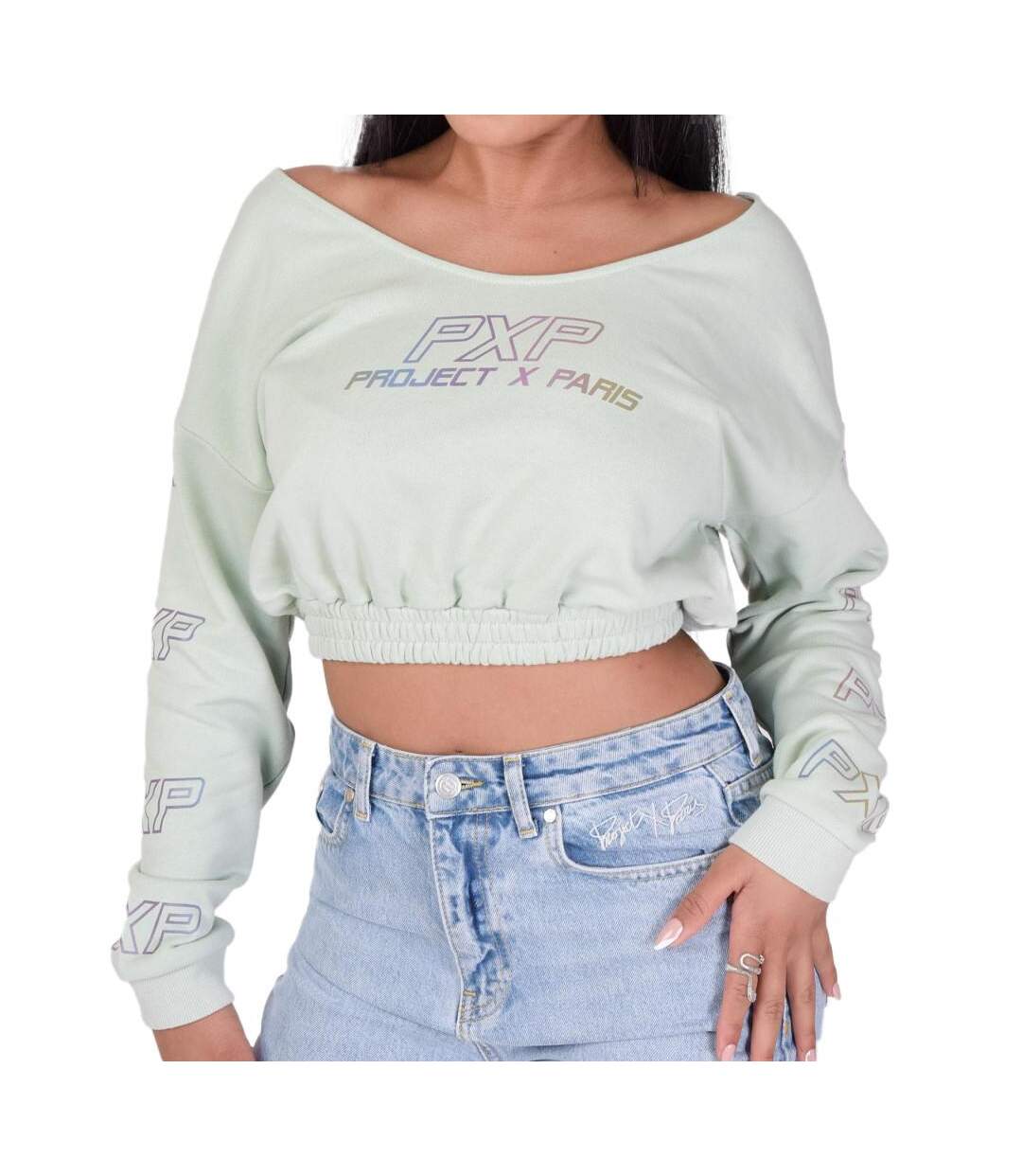 Sweat Vert Femme Project X Paris F212101 - L-1