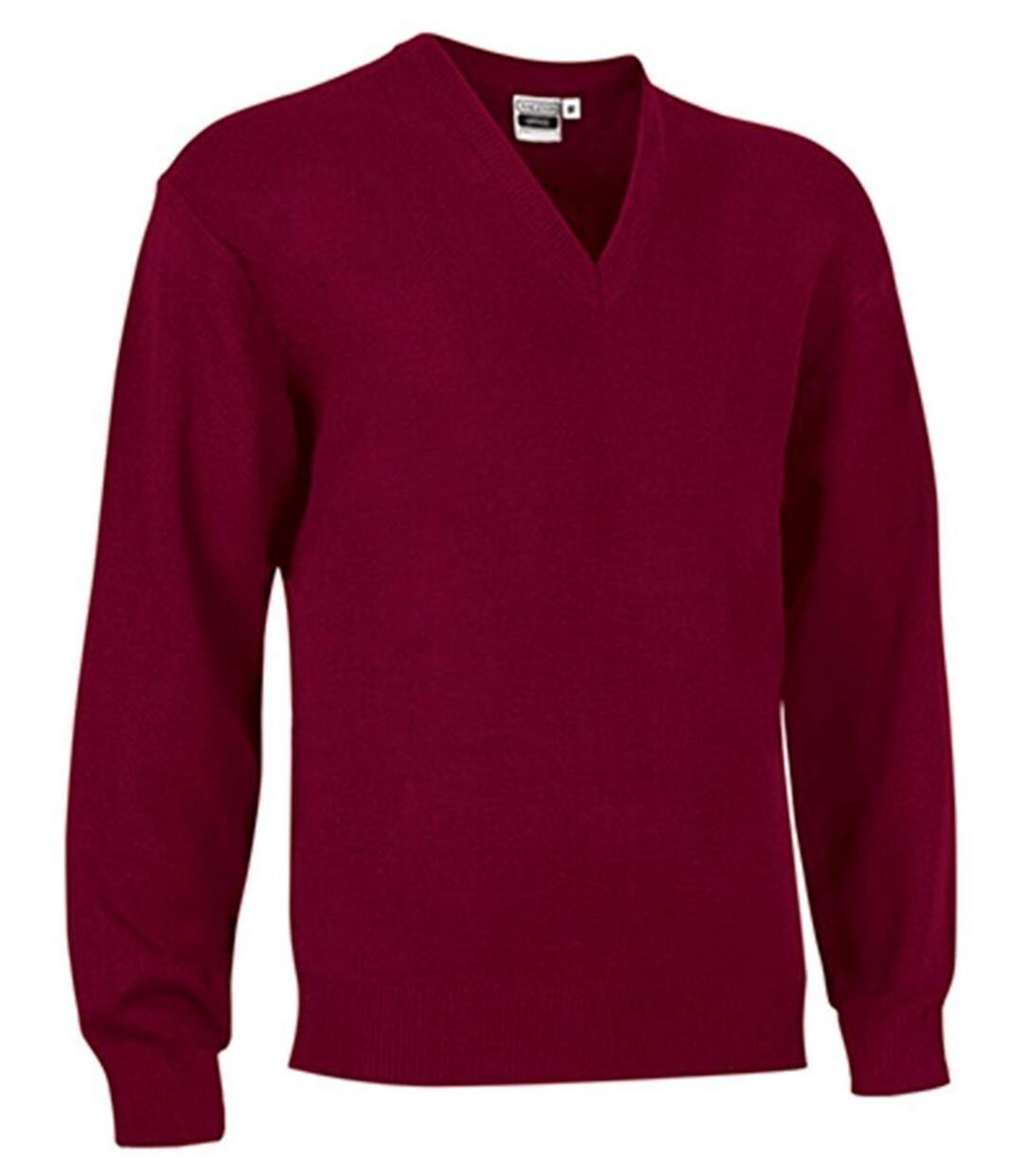 Pull col V manches longues - OFFICE - Homme - rouge bordeaux