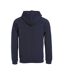 Unisex Adult Classic Full Zip Hoodie Dark Navy Clique-2