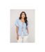 Blouse nouée gaze de conton OLERVIE - Dona X Lisa-1