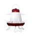 Chicken feeder one size red/white Feathers & Beaky