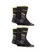 Mens 6 Pack Heavy Duty Work Socks with Reinforced Heel and Toe-3