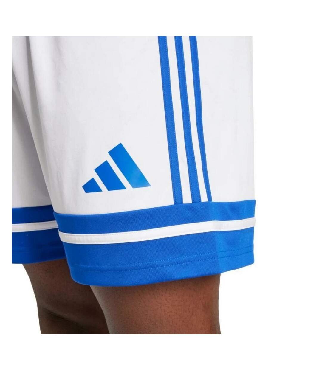 Short Squadra Homme Blanc Bleu Adidas-4