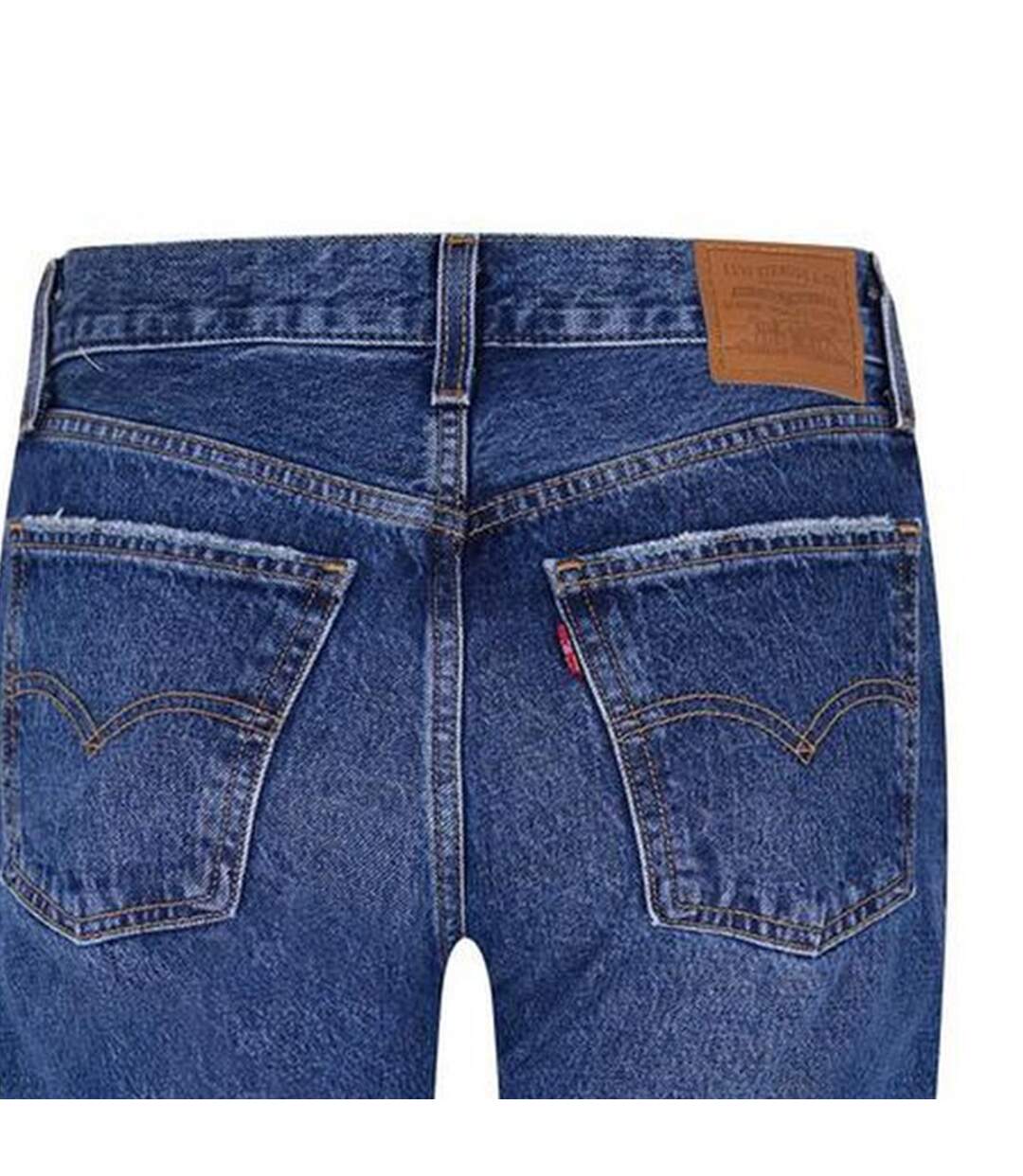 Womens/ladies Middy Straight Leg Jeans Blue Levis-3