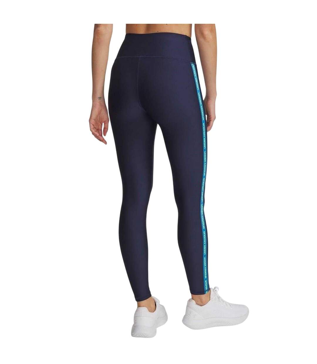 Legging Motif/style Uni Tech Femme Bleu Marine Délavé Under Armour-2