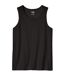 4er-Pack einfarbige Tanktops in Schwarz-1