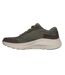 Mens 2.0 the keep leather arch fit trainers olive Skechers