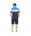 Mens Portmen Yarn Dyed Stripe Cotton T-shirt Blue Stripe Bewley & Ritch-3