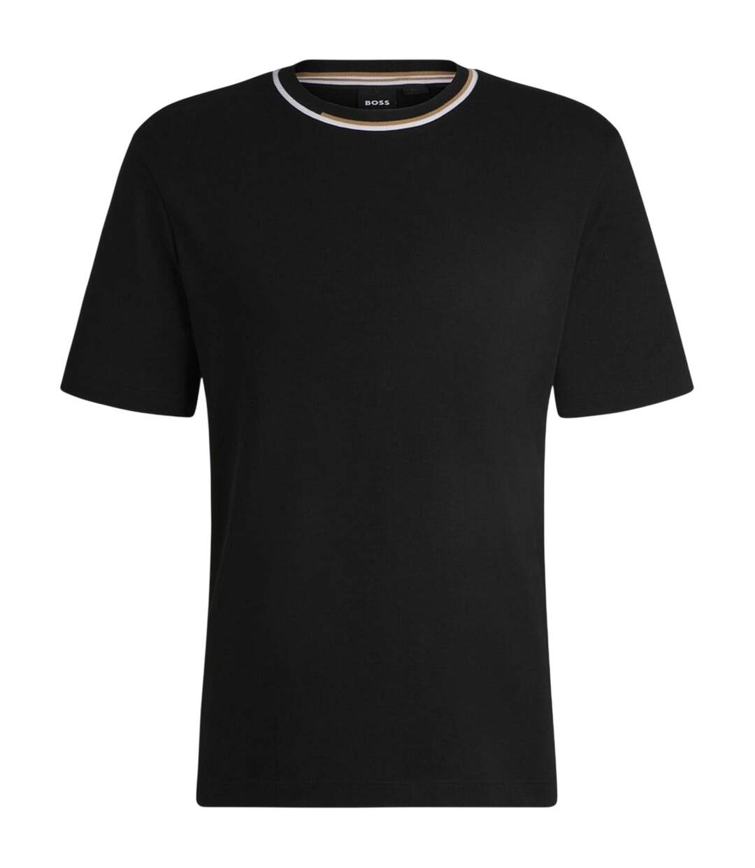 T-shirt Motif/style À Rayures Thompson Homme Noir Boss-2