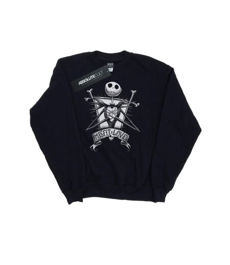 Disney - Sweat NIGHTMARE BEFORE CHRISTMAS MISFIT LOVE - Femme (Noir) - UTBI9435