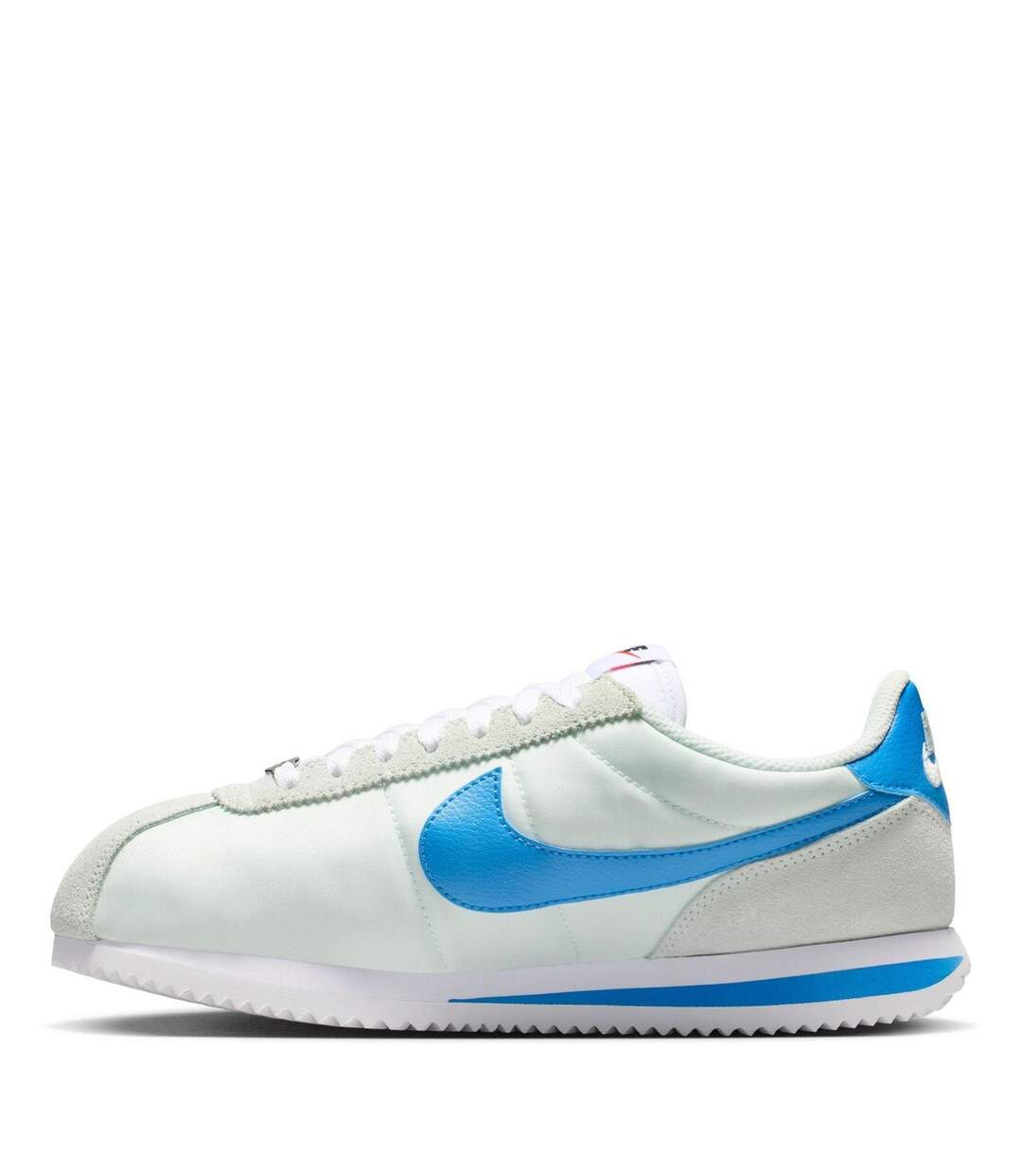 Womens/ladies Cortez Suede Trainers Barley Green Nike-1
