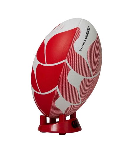 Ballon de rugby thrillseeker taille 4 blanc / rouge Canterbury