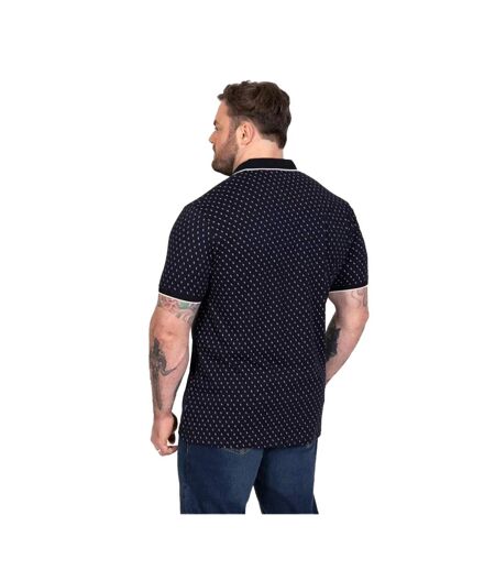 D555 Polo Manches Courtes Motif/style Imprimé Intégral Reid Homme Bleu Marine Imprimé Intégral Duke