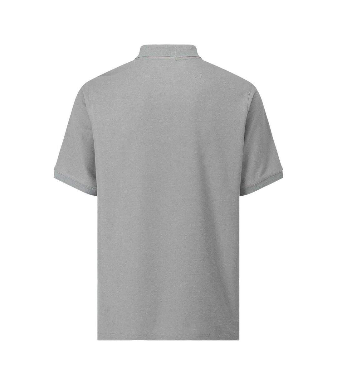 Mens Embroidered Logo Polo Shirt Light Grey Slazenger-2