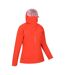 Veste imperméable arlberg femme orange sanguine Mountain Warehouse