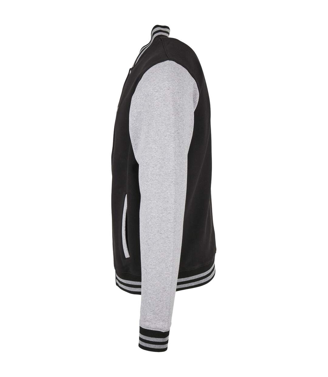 Veste Basic College Homme Noir Gris Chiné Build Your Brand-3