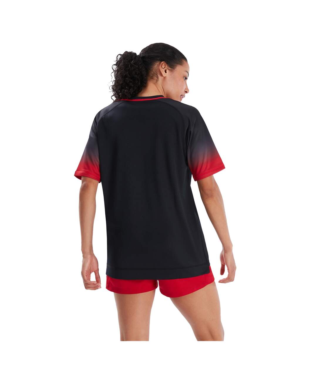 Womens/ladies Club Jersey Black Red Canterbury-4