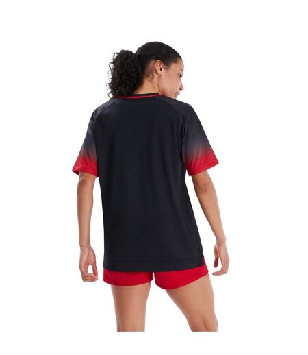 Womens/ladies Club Jersey Black Red Canterbury