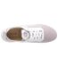 Womens/ladies Aerantis Leather Trainers Antique Rose White Geox-4