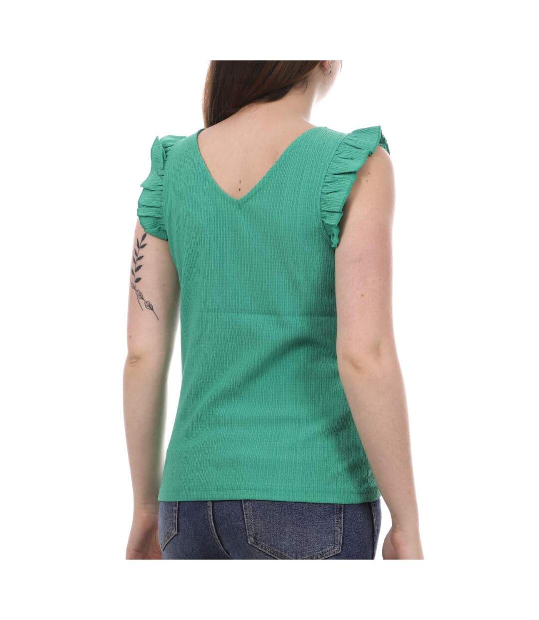 Top Vert Femme Vero Moda Elisa - M-2