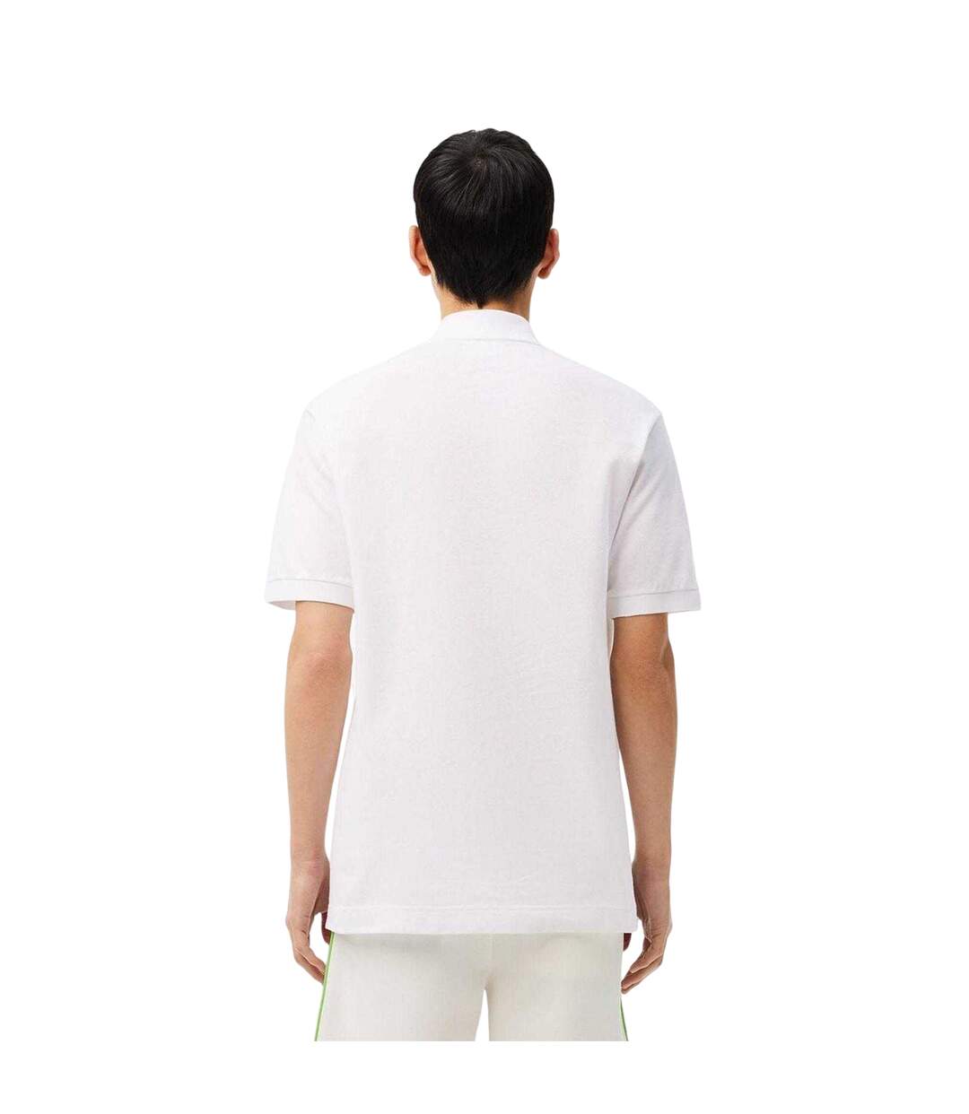 Mens L.12.12 Argyle Short-sleeved Polo Shirt White Blue Lacoste-3