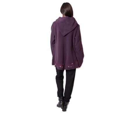 Veste polaire brodée COLUMBIA violette Coton Du Monde