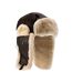 Mens shelford sheepskin pilot hat dark brown forest Eastern Counties Leather