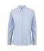 Henbury Womens/Ladies Oxford Classic Long-Sleeved Formal Shirt (Blue) - UTPC6032