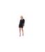 Womens/ladies Spotted Draped Shirt Dress Black Jack Wills-1