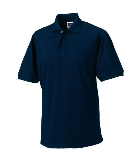 Russell Mens Polycotton Pique Hardwearing Polo Shirt (French Navy)