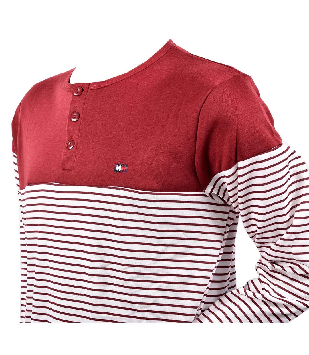 Pyjama Homme Long SWEET SECRET C2708 MARINIERE ROUGE