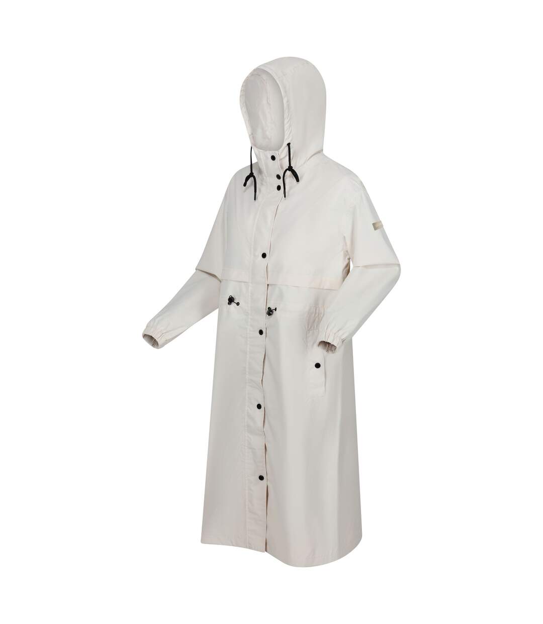 Womens/ladies nerenda long length waterproof jacket light vanilla Regatta-3