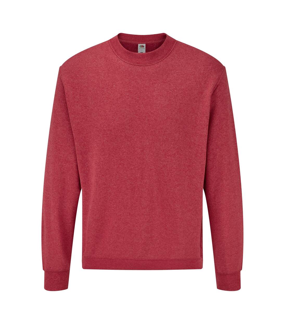 Sweat Classic Homme Rouge Chiné Fruit Of The Loom-1