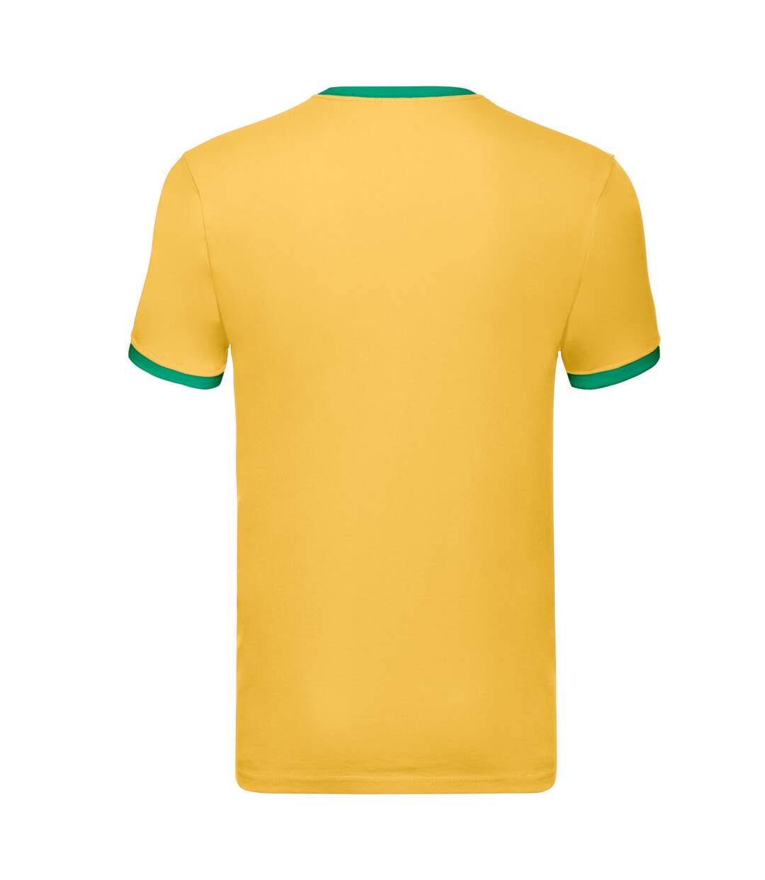 T-shirt Ringer Homme Tournesol Vert Fruit Of The Loom-2