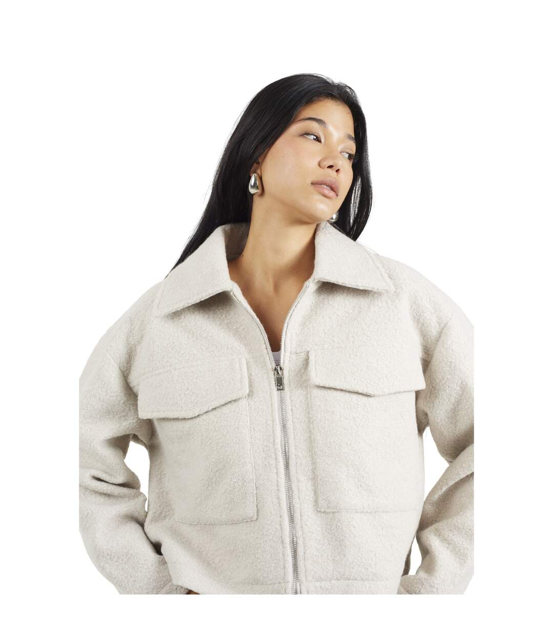 Veste Izai Femme Gris Clair Brave Soul-4